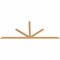 Ekena Millwork Saratoga Timber Gable Bracket, Western Red Cedar, 108"W x 45"H x 1 1/2"D x 3 1/2"F, 10/12 Pitch GBW108X45X0204SAR00SWR - alternate 5